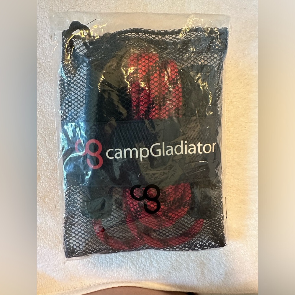 New! ‎ Camp Gladiator Jump Rope in Mesh Bag
